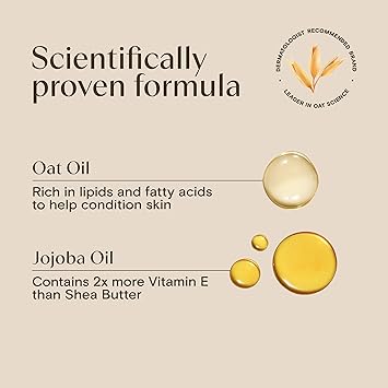 Aveeno Daily Moisturizing Body Oil Mist with Oat Oil and Jojoba Oil for Rough, Dry, Sensitive Skin, Nourishing Body Spray for Smoother, More Even Skin, Paraben- & Silicone-Free, 6.7 fl. oz