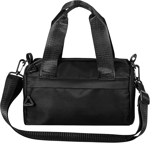 Mini bolsa de gimnasio, pequeña bolsa de lona con correa desmontable, bolsas deportivas ajustables para mujeres y hombres, bolsas de hombro