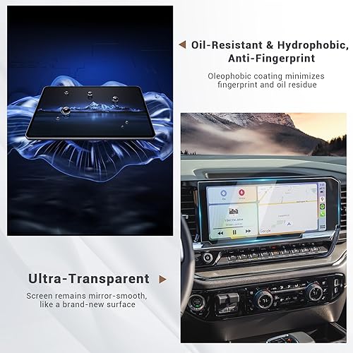 Miniatura 4 de YEE PIN Protector de pantalla para Silverado 2022, 2023, 2024, 2025, accesorios para Chevy Silverado, protector de pantalla de 13.4 pulgadas para