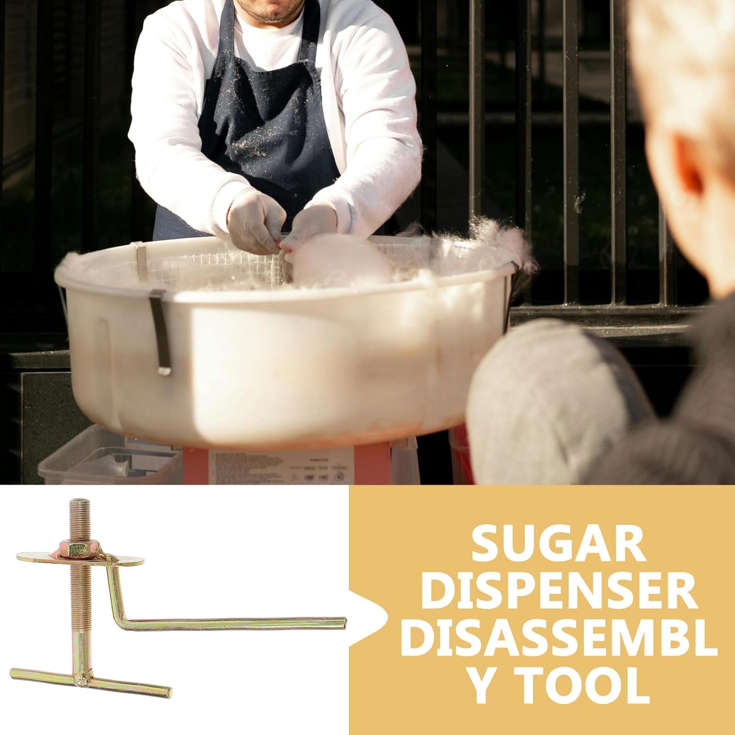 Cotton Candy Machine Accessory Cap Lid Remover Tool with Elegant Design Resistant to Damage and Long-Term Reliability for Easy Disassembly and Maintenance Random Color