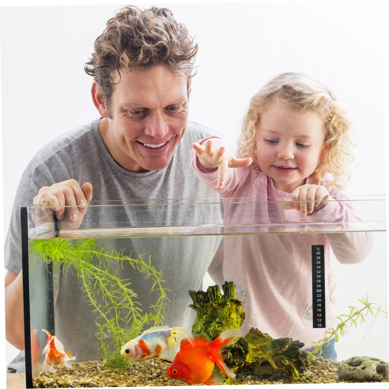 Housoutil 150 Pièces coller sur bande de cristal liquide thermomètre digital aquarium thermomètre intérieur barrette spéciale liquide Crystal autocollant suite