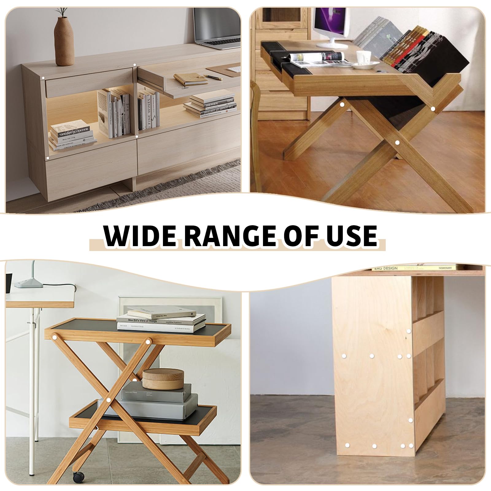 Tappi Copriforo Per Mobili - 120 Pezzi Autoadesivi, Bianchi, 4 Misure (5-10 Mm) - Foto 9