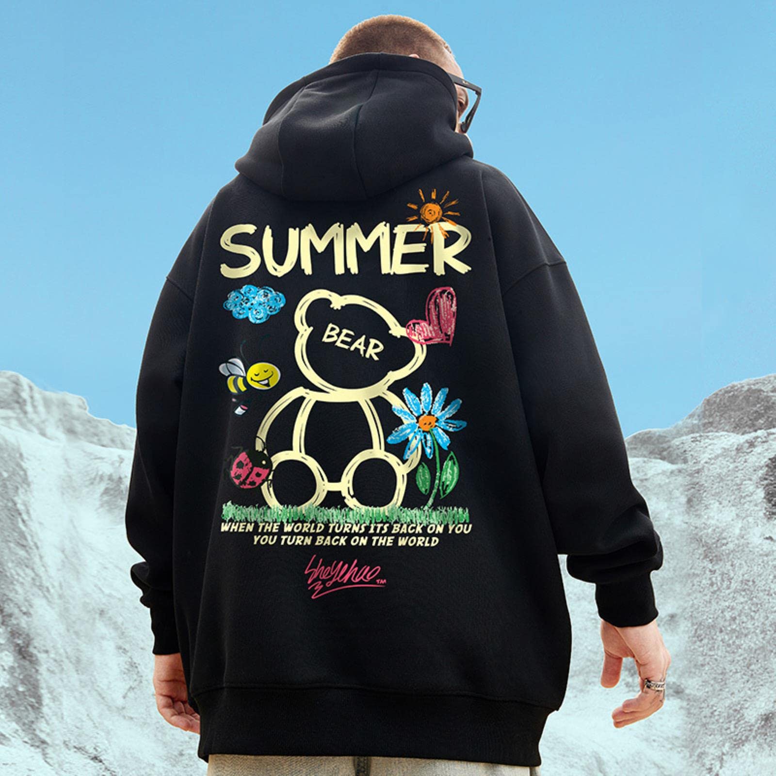 SEXYE Winter Streetwear Hip Hop Hoodies Men Fashion Fleece