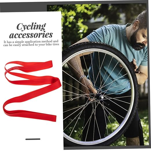 Cinta protectora para llantas de bicicleta pack 2 rojo miniatura 4
