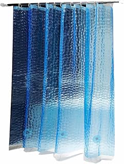 Waterproof Shower Curtain Liner 72x72 Inch Plastic Shower Curtain Liner for Shower Stall or Bathtubs with Rustproof Metal Grommets and 3 Bottom Weighted Magnet