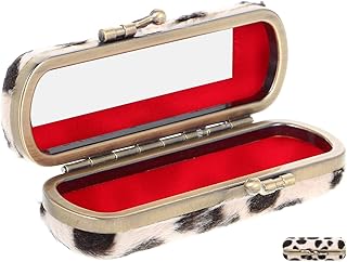 VICASKY Vintage Lipstick Storage Box with Mir...