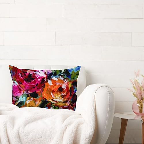 Vista 266 de ArogGeld Chinoiserie - Funda de cojín con estampado de leopardo y guepardo fucsia, con manchas de animales de vaca, color rosa oscuro, decoración