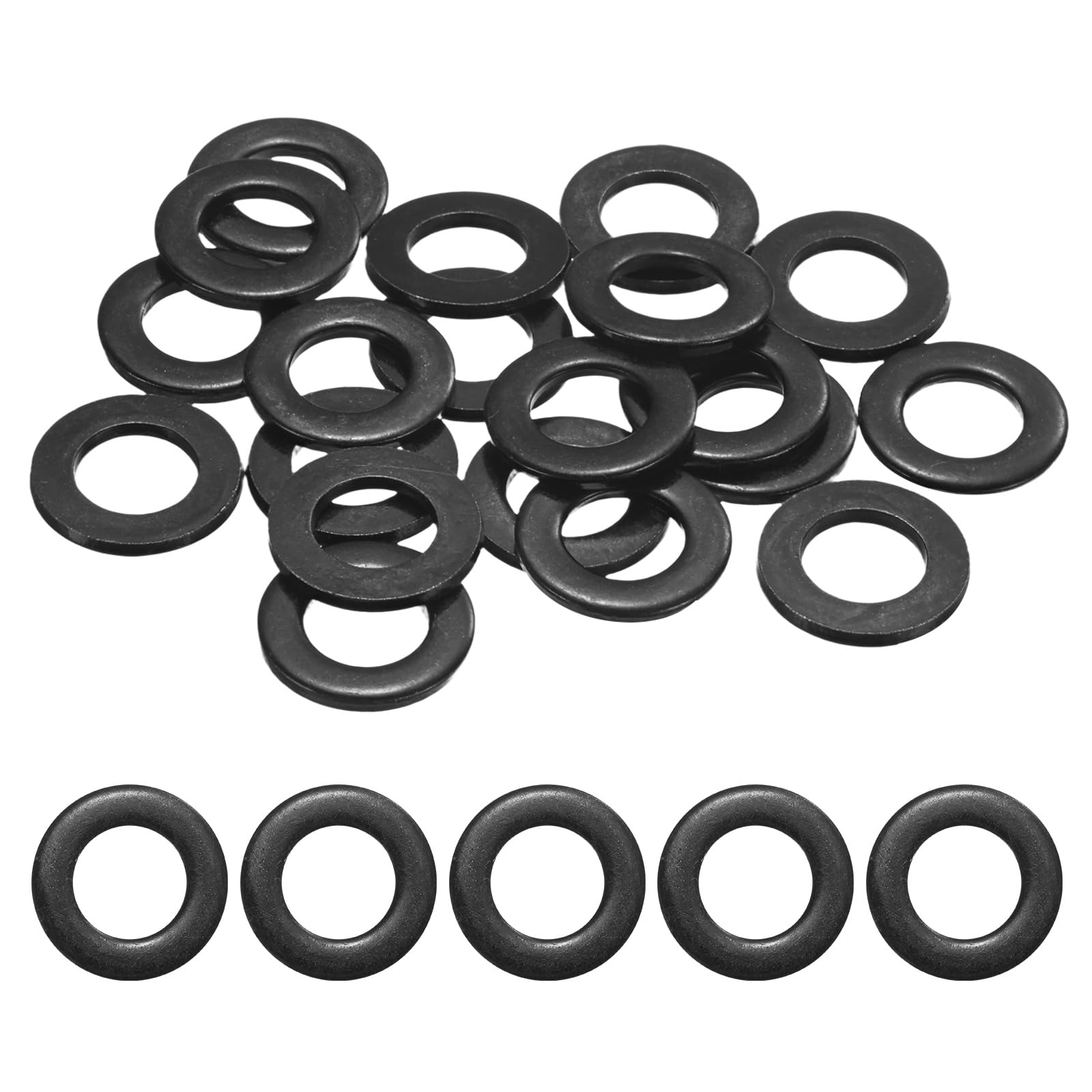 M METERXITY 20-Pack M12 Flat Washers 24mm OD Black Galvanized