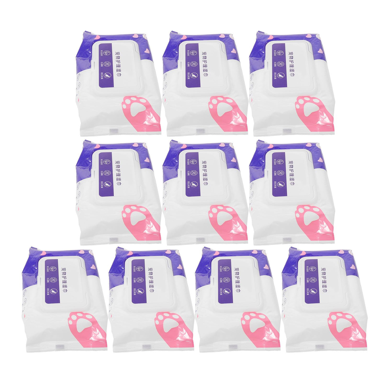MAGICLULU Lingettes Nettoyantes Hypoallergéniques pour Chats et Chiens, Non Tissées, 80 Pièces par Paquet, Après Jeux en Extérieur et Toilettage Sûr pour Visage et Pattes