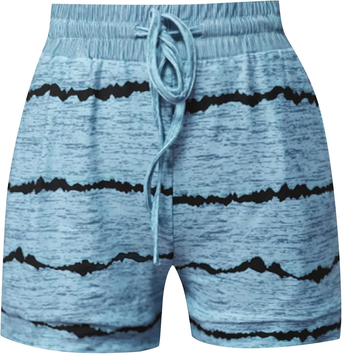 BEIBEIA Women's Casual Bandage Shorts with Pockets, Loose Print Short Pants Activewear Lounge Shorts with Drawstring : Clothing, Shoes & Jewelry