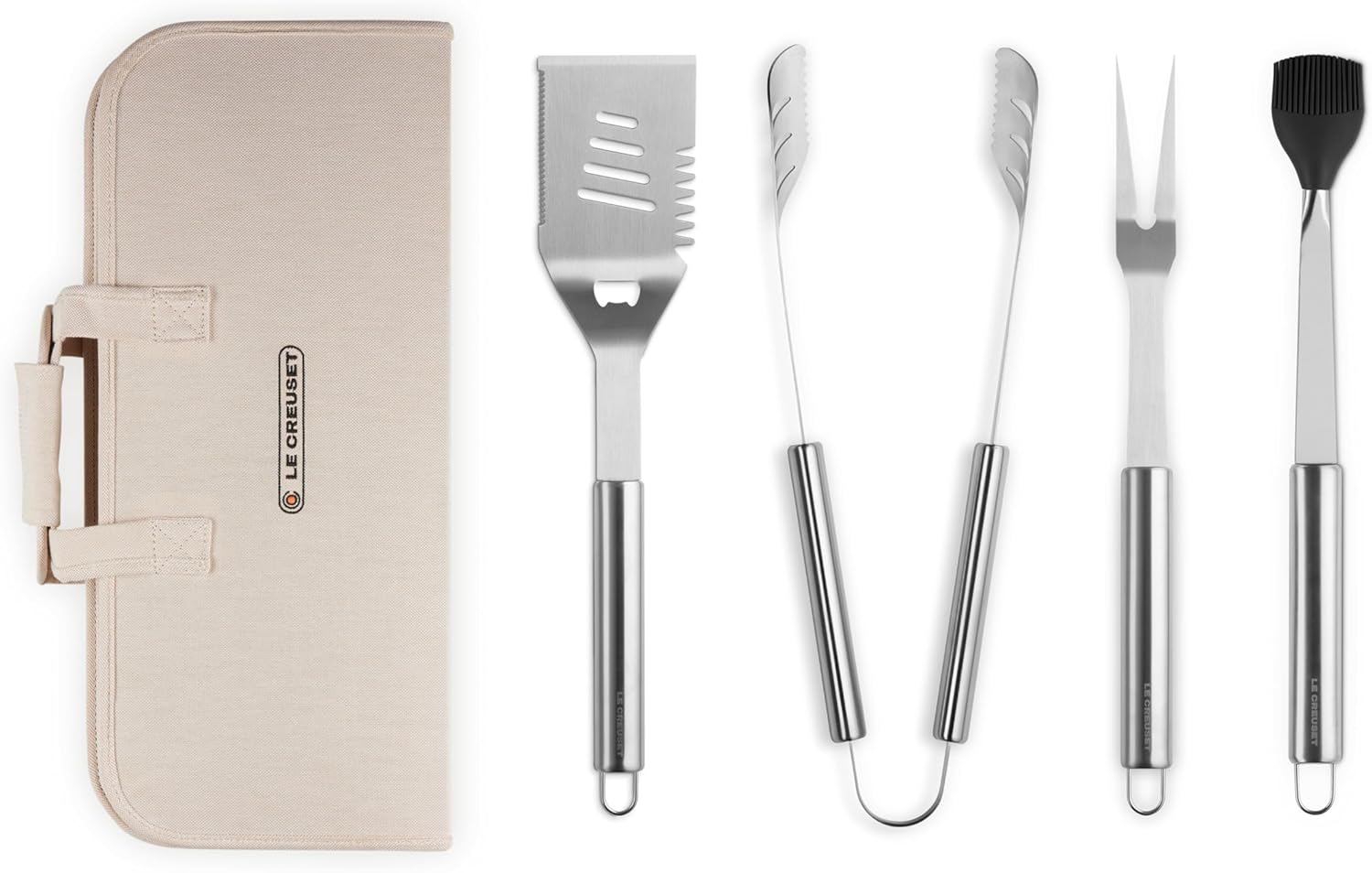 Le Creuset Stainless Steel Outdoor Two-Pronged Fork, 17.5"