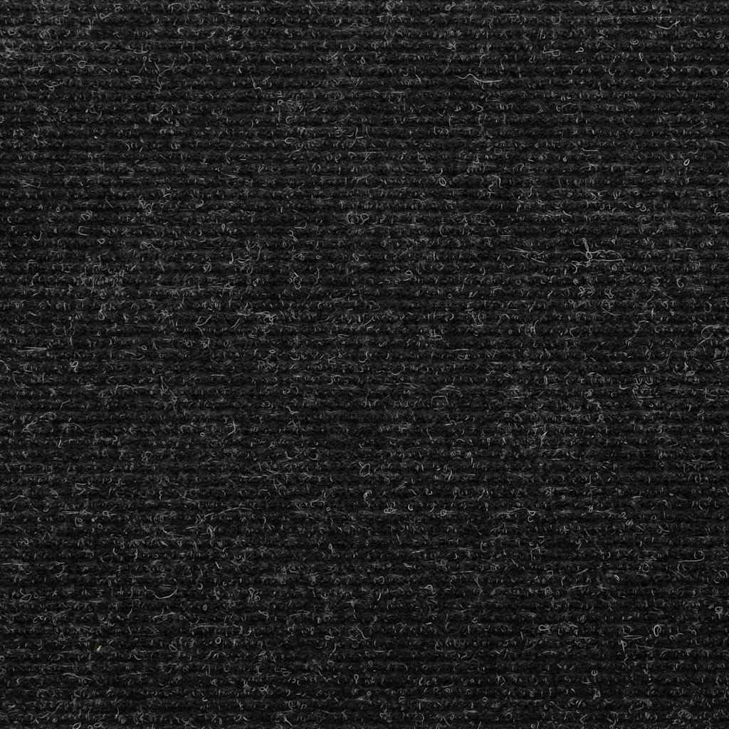 Alfombrillas autoadhesivas de fieltro punzonado, 15 unidades, 65 x 22,5 x 3,5 cm, color antracita