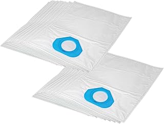 vhbw 20x bolsa compatible con Nilfisk 70GA, 84GS, GA70, GA-70, GM80, GM-80, GM90, GM-90, GS80, GS-80, GS90 aspiradora - vellón micro, blanco