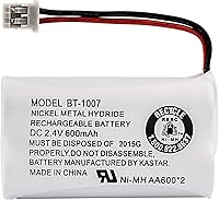 Vista 1 de Batería de teléfono inalámbrica recargable Uniden BBTY0651101 BT-1007 NiMH 600mAh DC 2.4V