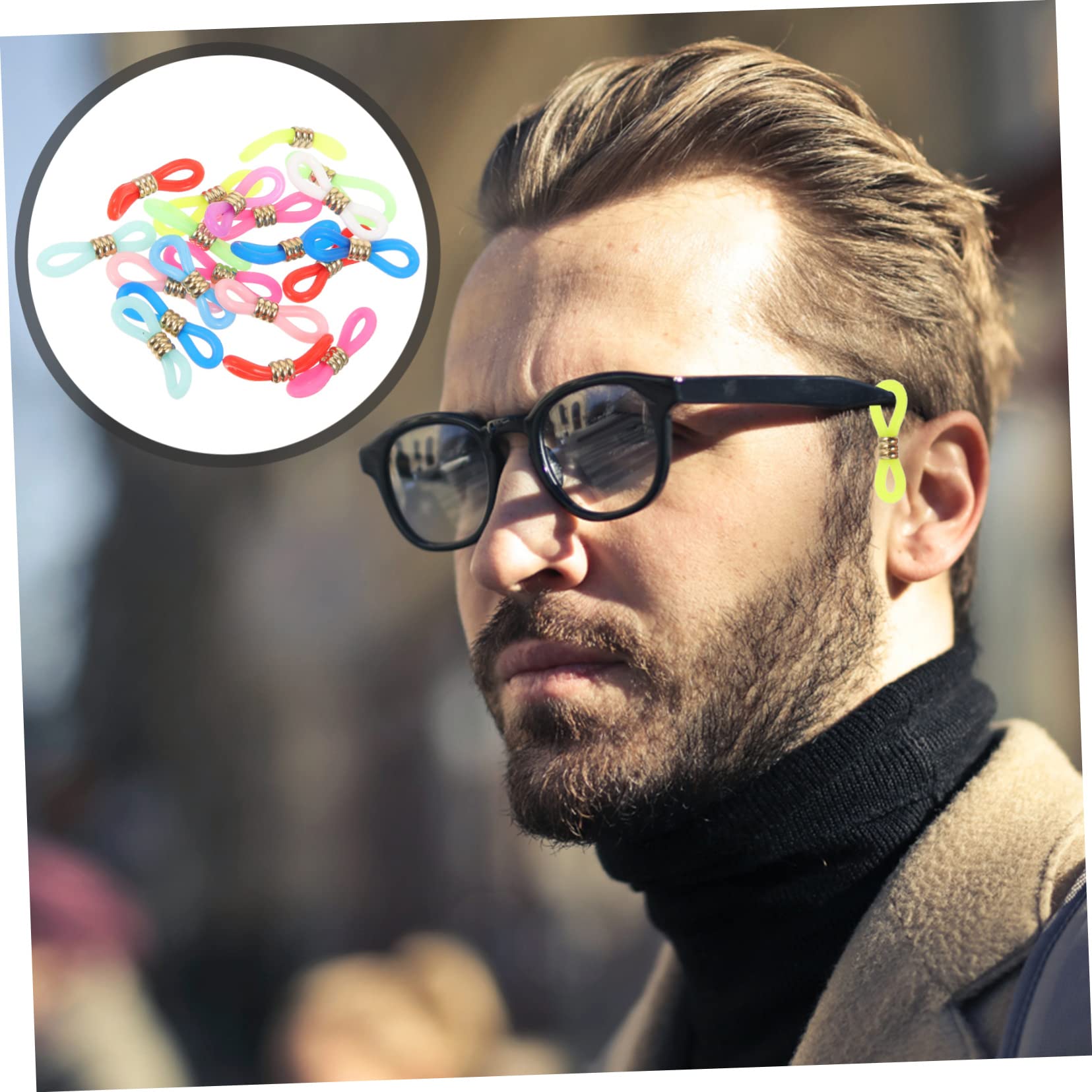 Homoyoyo Hebilla Antideslizante Para Cadena De Gafas Cadena Para Gafas Para Mujer Cordón De Cable Correas Para Gafas Correa Para Gafas Cadena Para Gafas Extremos De Cadena Para