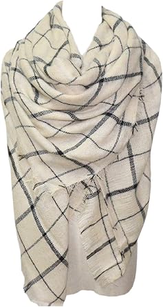 Plaid Scarf Soft Warm Tartan Shawl Cape Blanket Scarves Fashion Wrap