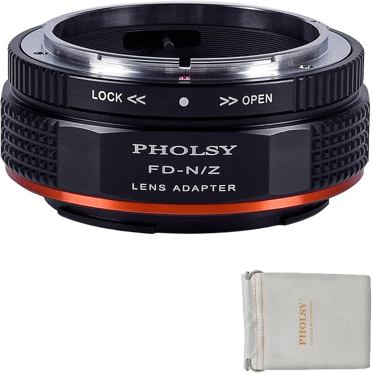 PHOLSY Lens Adapter Compatible with Canon FD FL Lens and Nikon Z Camera | Manual Mount Converter with Aperture Lever Compatible with Canon FD to Nikon Z, FL to Z, FD to Z