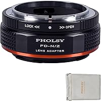 Vista 15 de PHOLSY Adaptador de montaje de lente con anillo de control de apertura compatible con lente Sony A Minolta AF a cámara Nikon Z Mount Compatible