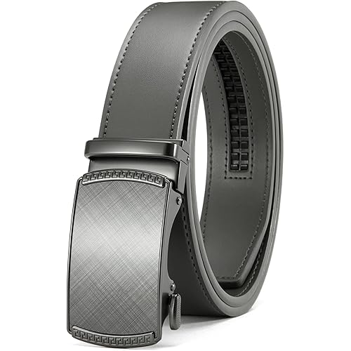 CHAOREN Mens Belt Leather Ratchet Belt - Customizable Fit, Effortless Style (35mm)