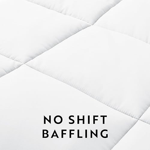 Miniatura 4 de Merit Linens Juego de edredón reversible de plumón alternativo color gris degradado, extra suave, para todas las estaciones, lavable a máquina y