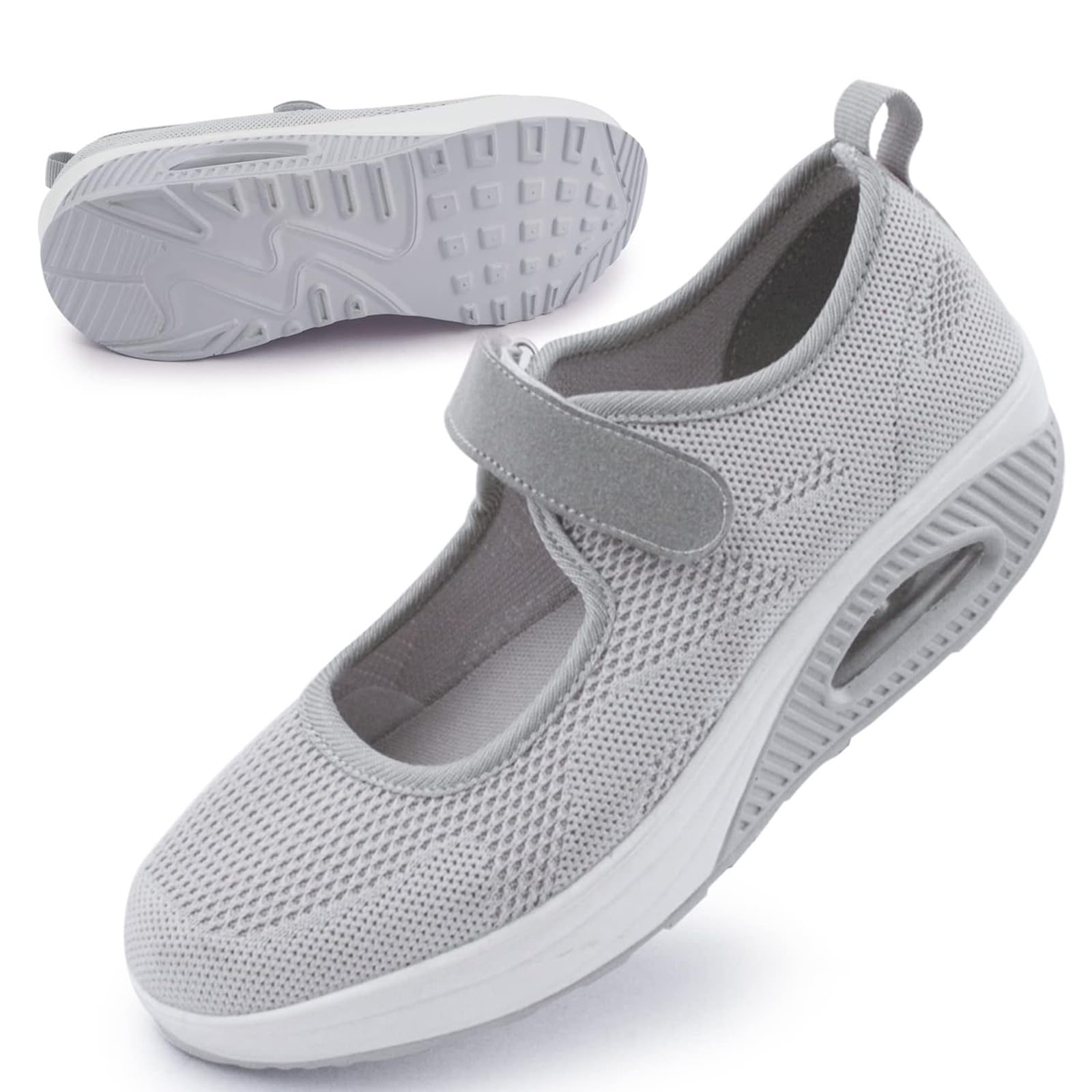 Women's Comfortable Working Nurse Shoes Non-Slip Adjustable Breathable Walking Buffer Fitness Casual Nursing Orthotic Lightweight Shoes Arthritis, Diabetes Heel Pain