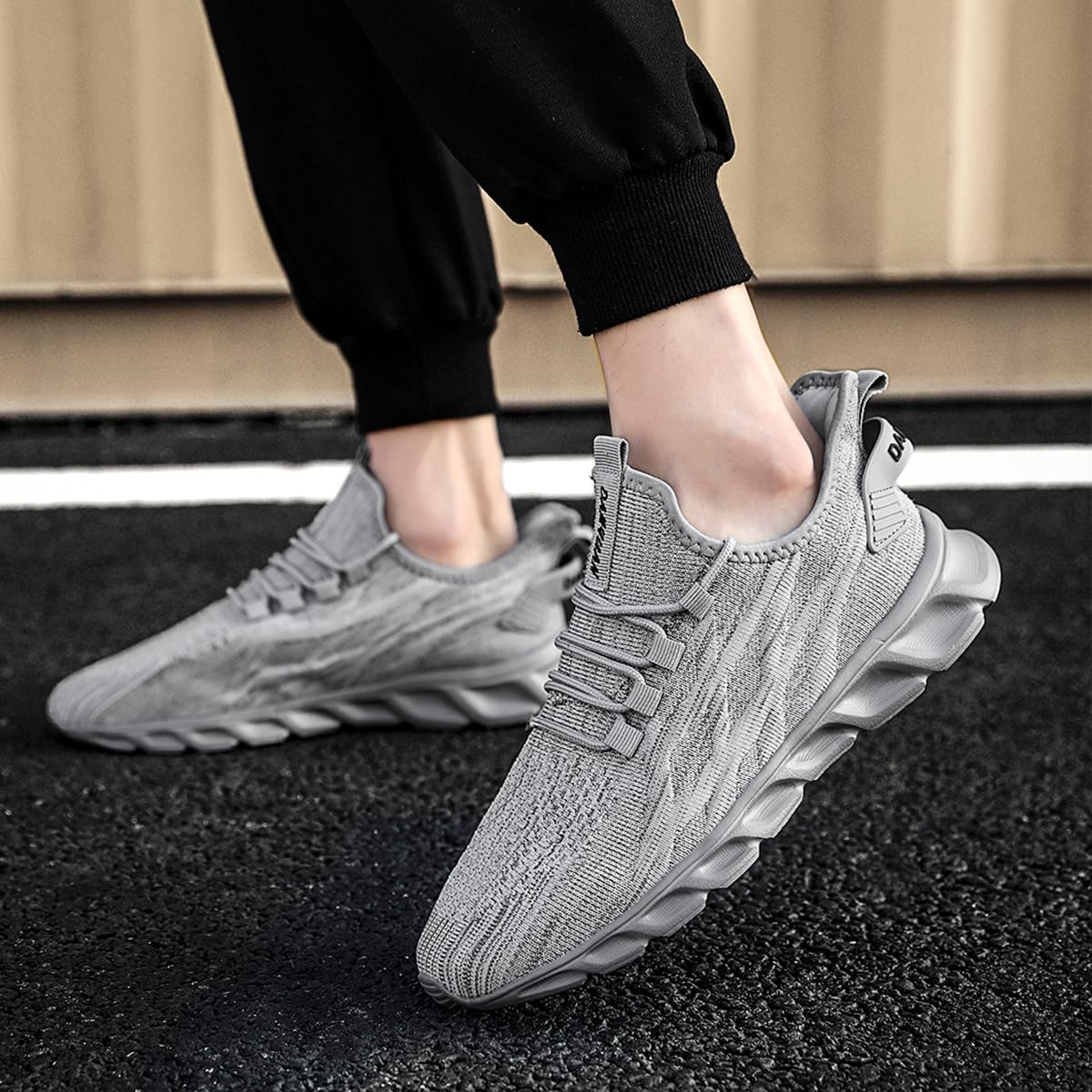 Herren Laufschuhe Sneakers Schuhe Sportschuhe Turnschuhe Straßenlaufschuhe Joggen Tennis Walkingschuhe Slip on Wandern Leichte Atmungsaktive Freizeit Lauftraining Gym Sport