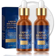 2PcsOlavitas Liquid Solution, Serum, Anti Aging Facial Serum, Liquid Wrinkle Reduction to Reduce Fine Lines and Wrinkles, Firming & Hydrating Even Skin Tone for All Skin Types