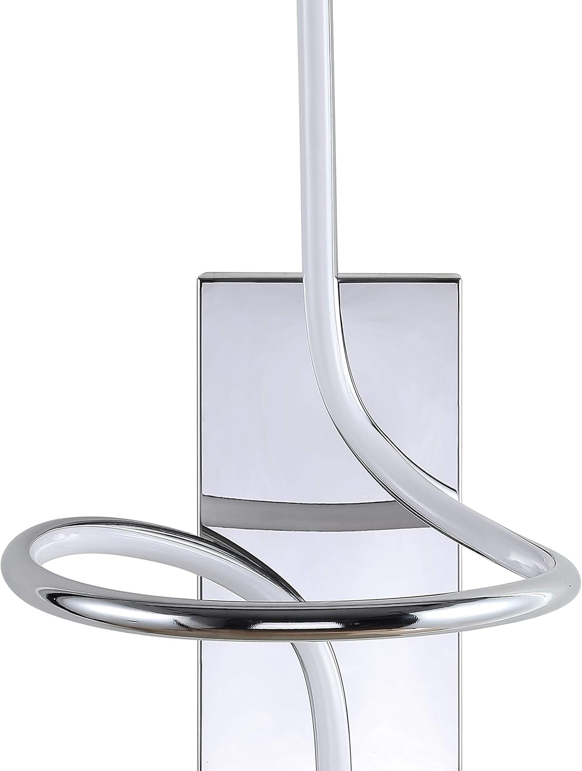JONATHAN Y 9" Chrome Modern Minimalist Integrated LED Vanity Light Sconce, Dimmable Metal Wall Lamp for Bathroom Mirror, Living Room, Hallway, Hardwired, ETL Listed JYL7030A