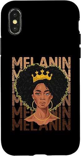 Miniatura 7 de Funda para iPhone 12 Pro Max Black Strong para mujer, color negro afro Love Melanina African Girl American