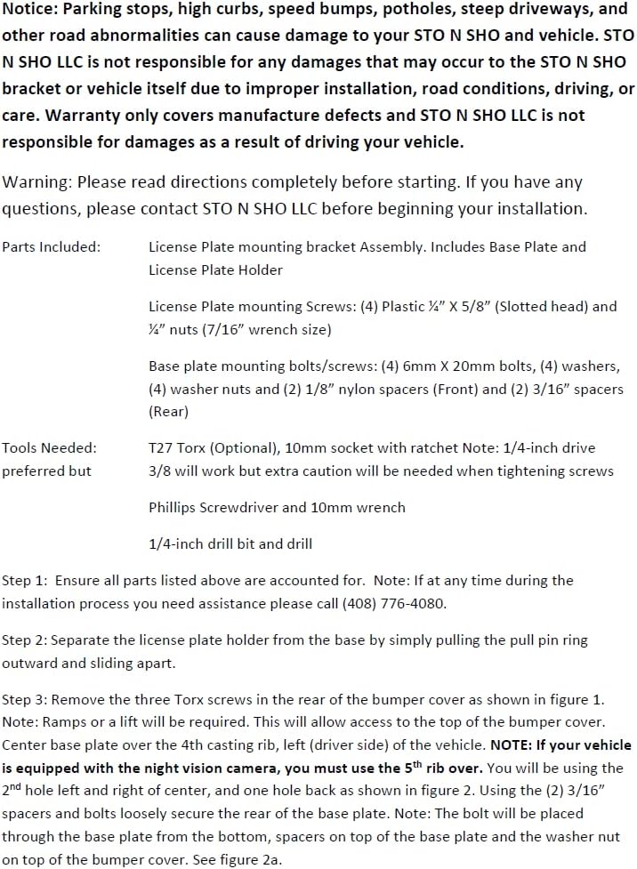 STO N SHO Front License Plate Bracket Compatible with 2025-2026 Porsche 911 Carrera/Carrera S/Carrera 4S/Carrera T with Adaptive Cruise or Camera