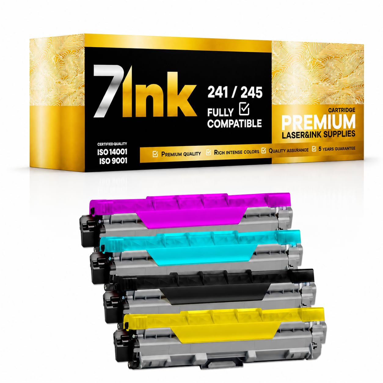 7ink Toner zamienny do Brother DCP-9022CDW HL-3142CW – 4 szt. | Jakość jak oryginał. Pasuje też do DCP-9015CDW HL-3152CDW HL-3172CDW MFC-9332CDW MFC-9342CDW.