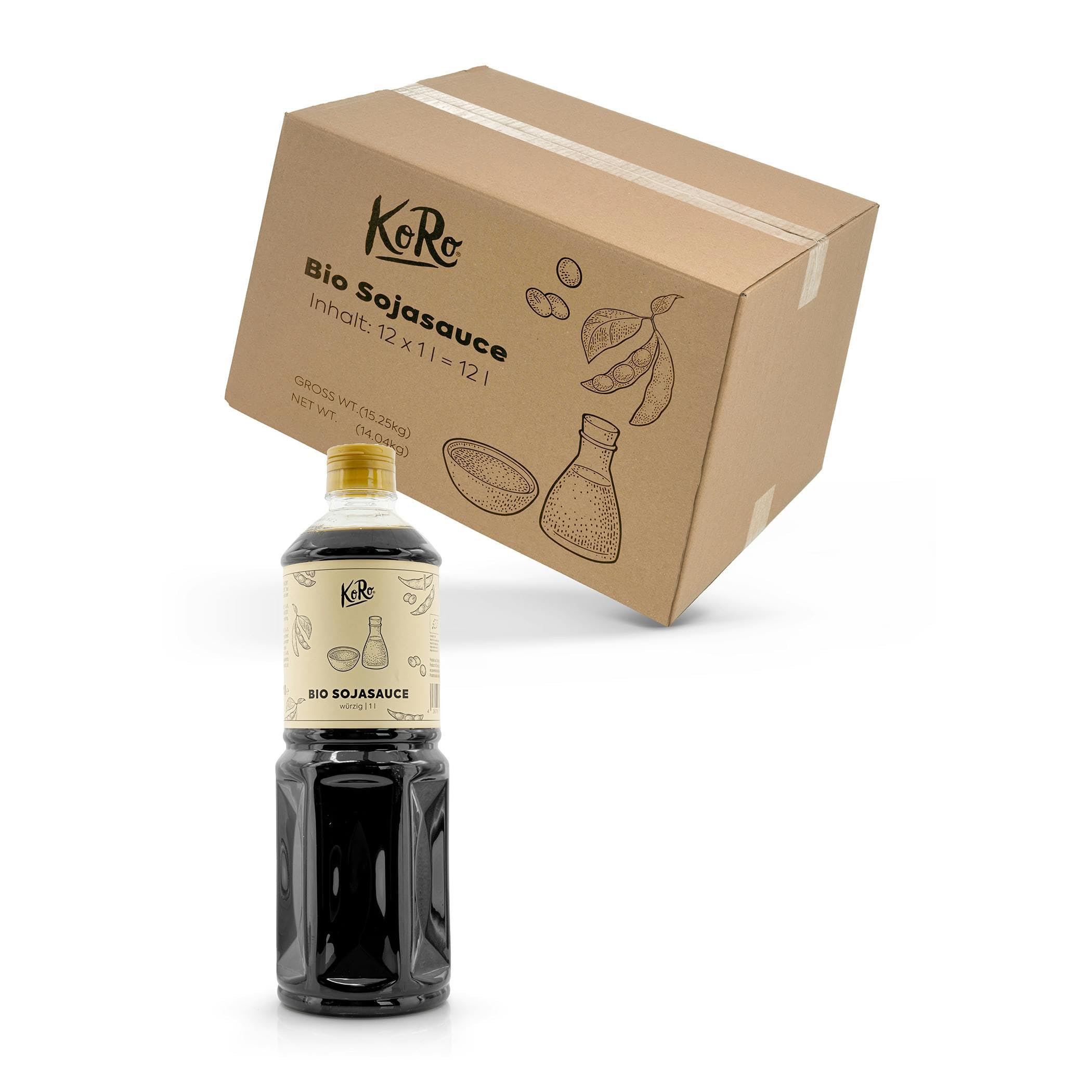KoRo - Bio Sojasauce 12 x 1 L