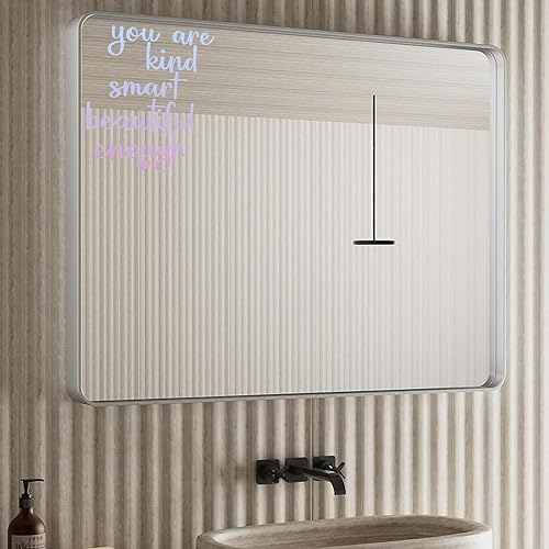 Miniatura 5 de 2x Bathroom Decal,Vinyl Mirror Decal,Positive Affirmation Decal,Bedroom Wall Decals,Affirmation Stickers for Mirror, for Kids, for women, Bathroom