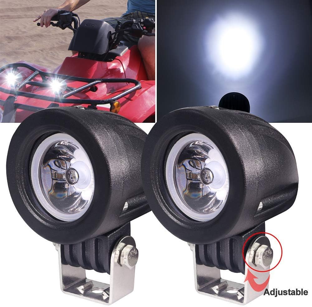 10W Faretti da Moto,Biqing 2Pcs Supplementare del Motociclo del LED