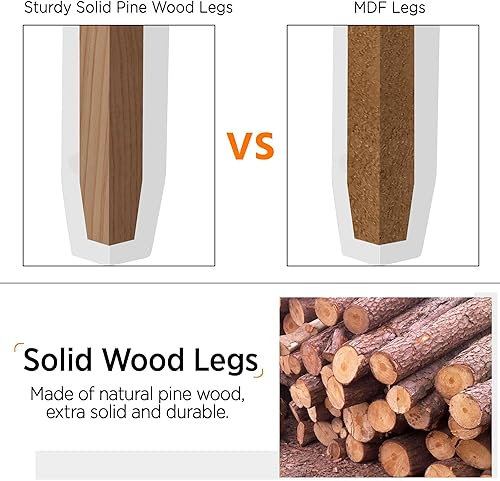 Miniatura 9 de Topeakmart Mesa consola con 3 cajones, mesa de sofá estrecha de madera, mesa de entrada con estantes de almacenamiento para sala de estar, pasillo