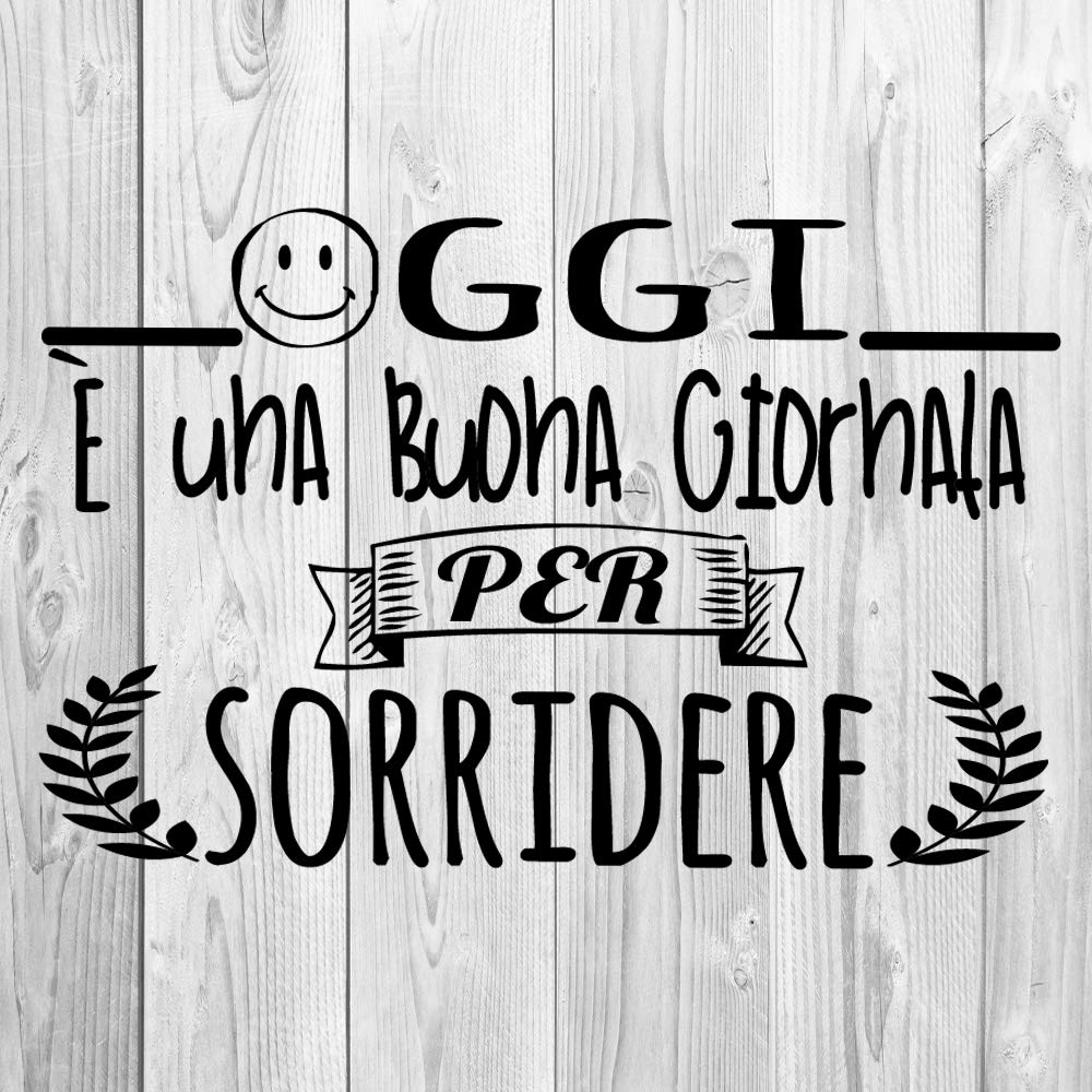 Decorative Wall Sticker with Italian Phrase "OGGI E UNA." adesivi murali phrasi in italian citazione - Image 3