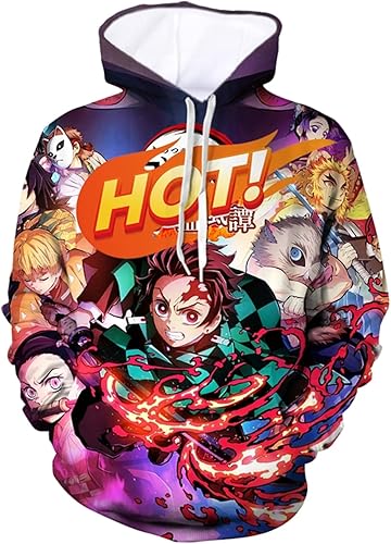 Sudadera con capucha estampada en 3D para adultos, divertidas sudaderas con capucha para hombres, sudaderas de anime, sudaderas con capucha para