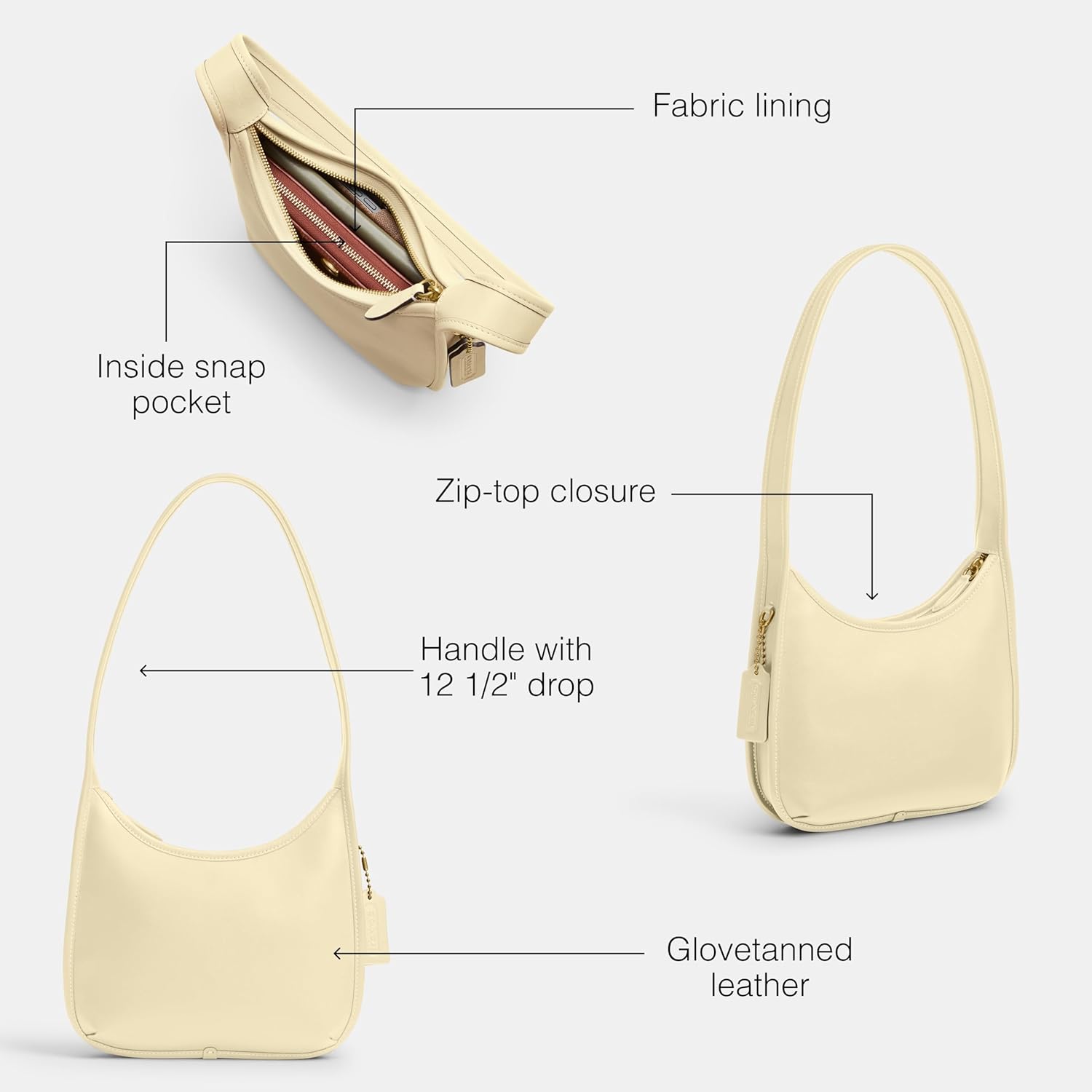 COACH Curve Zip Bag