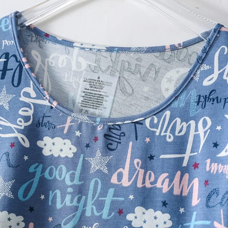 PNAEONG Women's Pajamas Set, Cotton Short Sleeve Sleepwear Pjs Sets S-3XL - Image 3