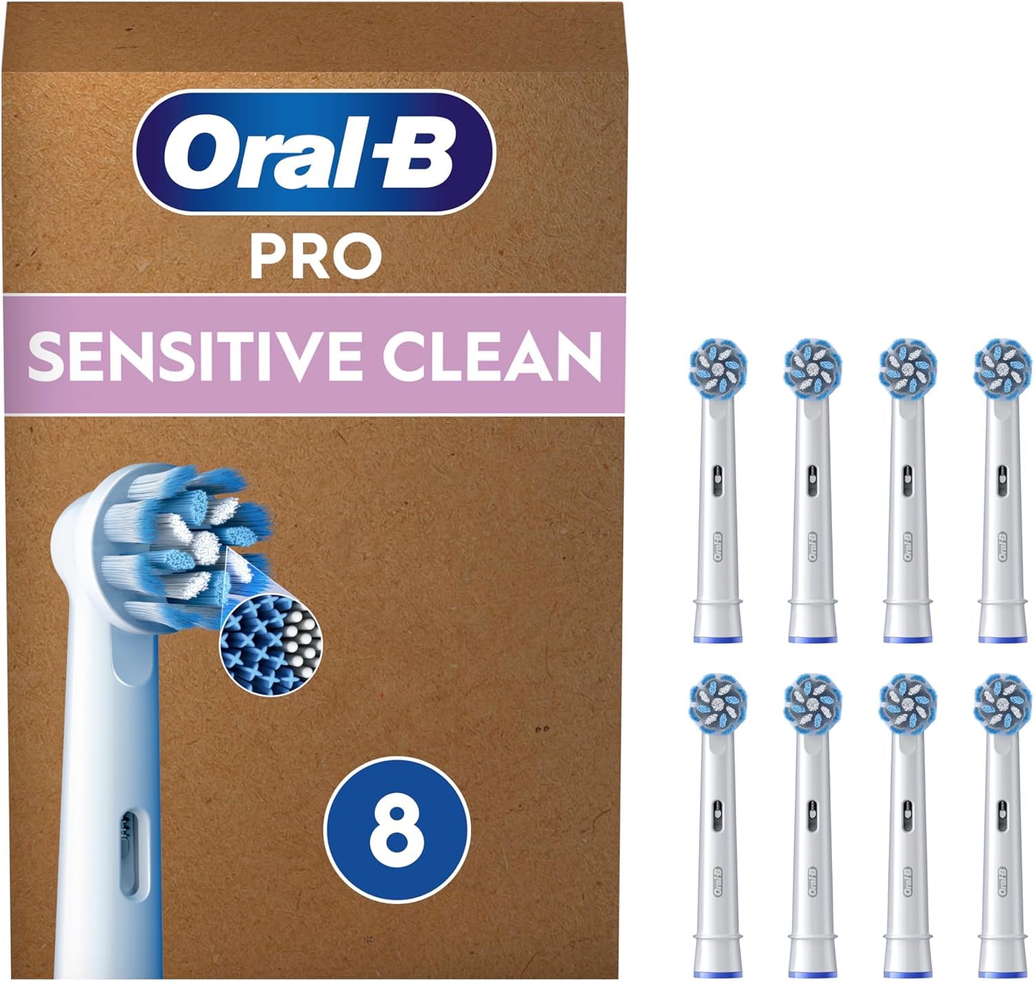 Recambios Oral-B Pro: Limpieza Suave y Eficaz, Pack 8