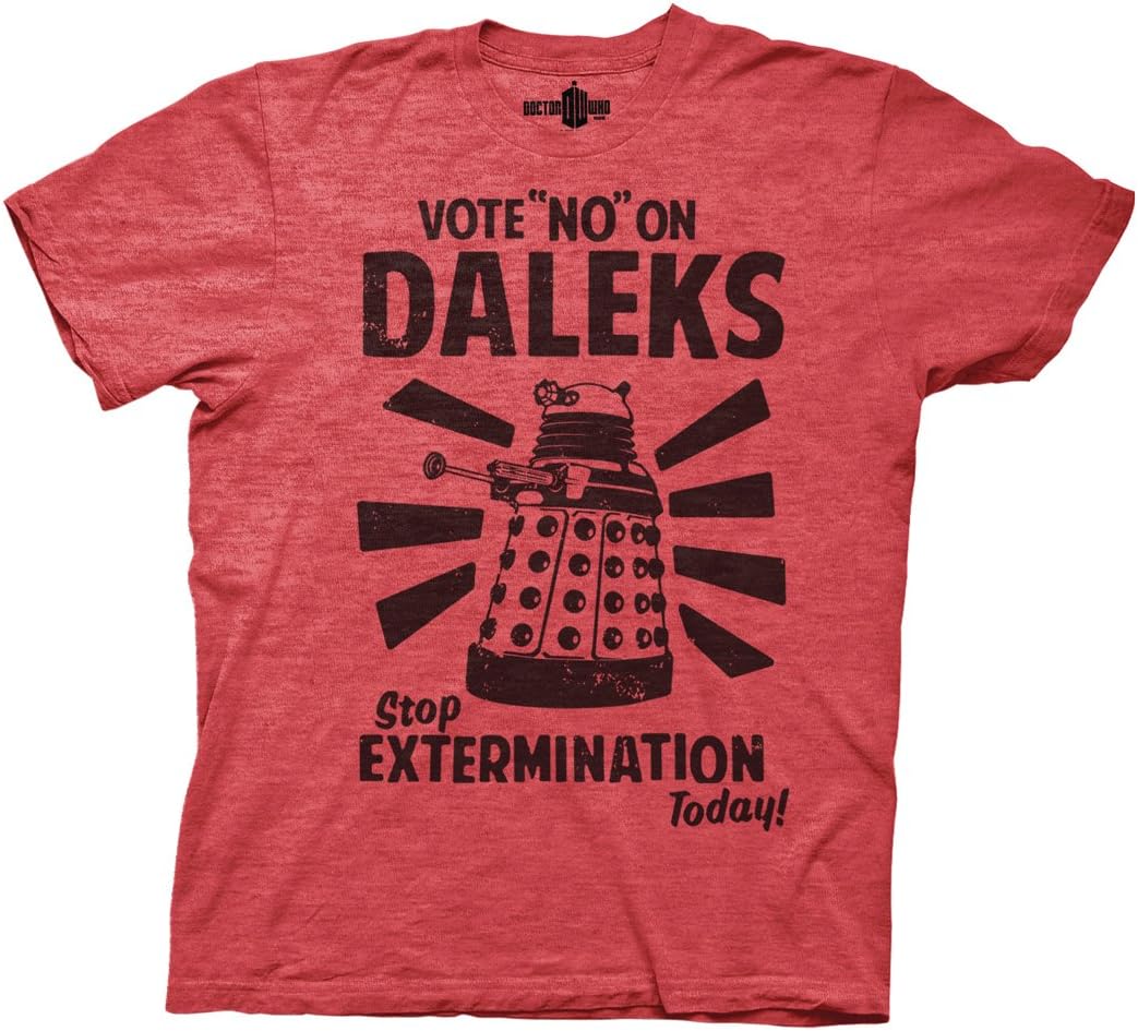 Ripple Junction Doctor WHO Vote No to Daleks Adult T-Shirt