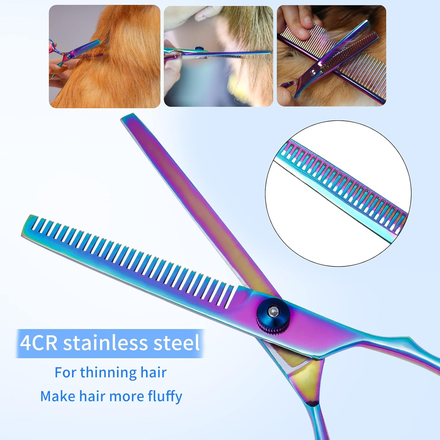 Bestmemories Dog Grooming Scissors Set Colorful Pet Scissors Set Pet