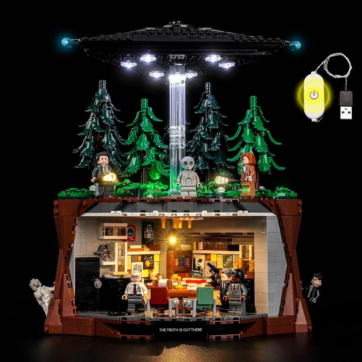 BrickBling Zestaw świateł LED kompatybilny z Lego The X-Files 21369