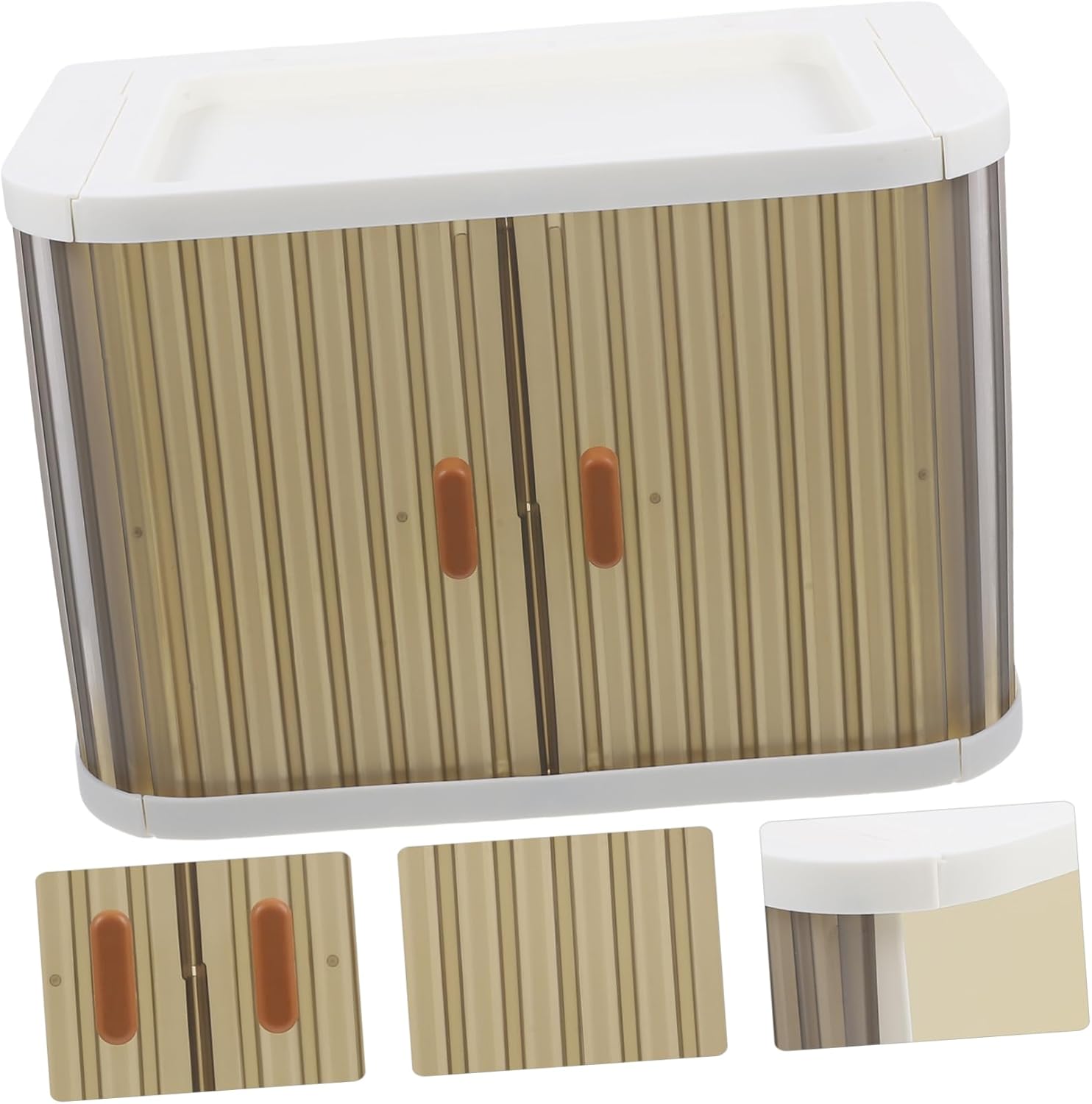 Collapsible Desktop Storage Box Organizers Cube Storage Organizer Lids for Desk