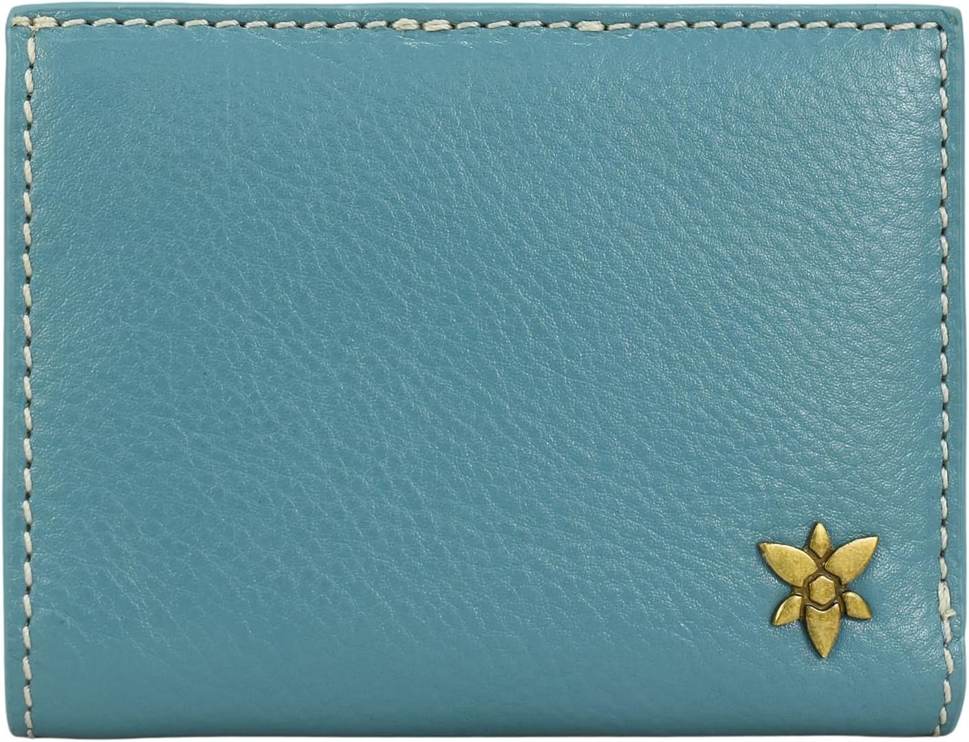Heritage Collection Women's Genuine Leather RFID Blocking Mini Two-Fold Wallet - Heritage Turquoise