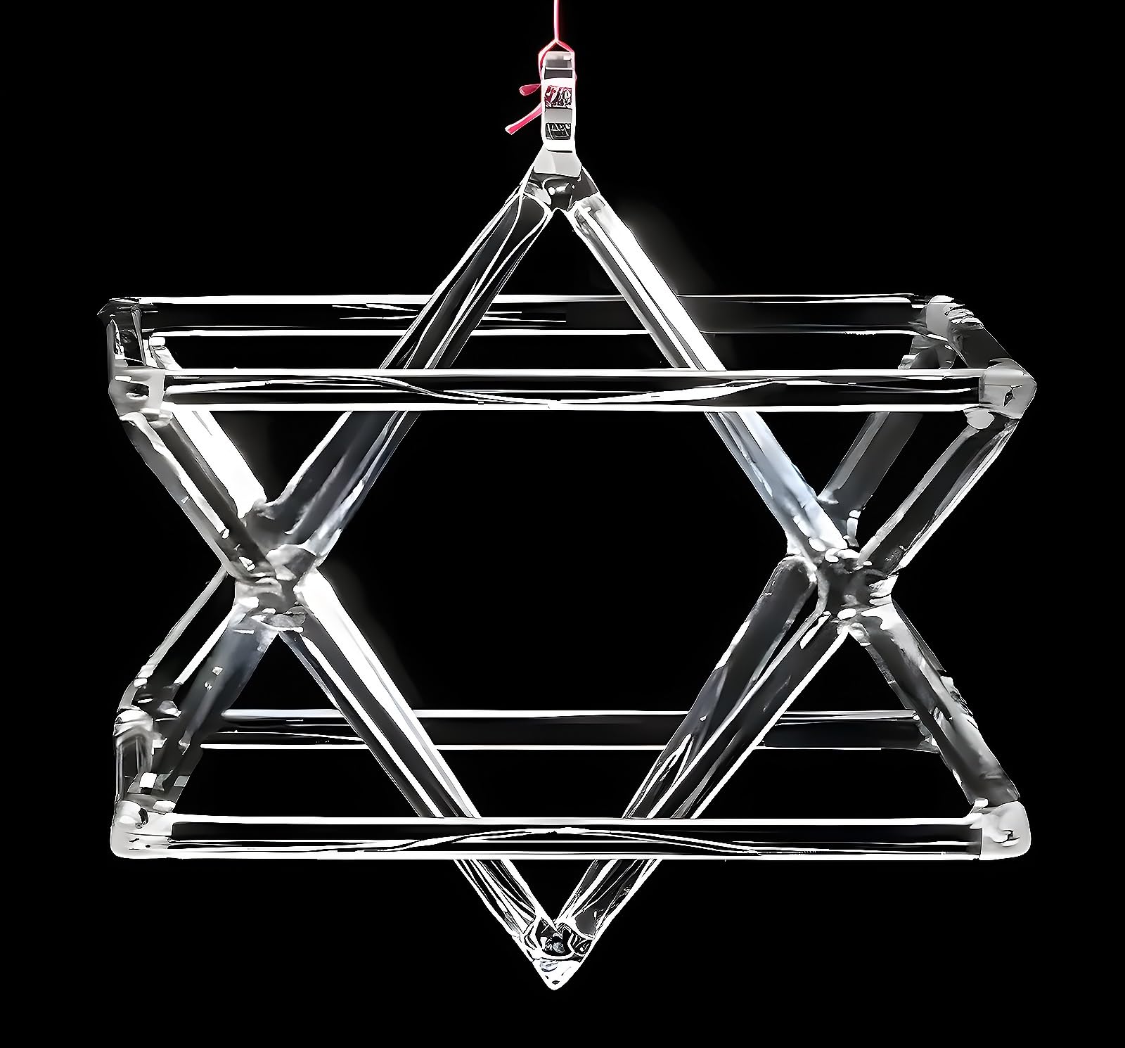Pirámide de percusión for meditación y Yoga, Instrumento Musical curativo con Sonido de Mokaba Merkaba, Cristal de Cuarzo ópticamente Transparente for Cantar(10 Inch+Bag)