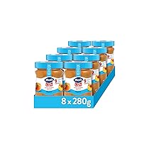 Hero Light Confettura di Pesche light, 8 vasetti da 280 gr, marmellata e confettura extra, frutta di alta qualità, senza conservanti e senza coloranti, pochissime calorie per porzione