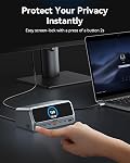 MOKiN Station d'accueil, station de chargement USB C 13 en 1 pour ordinateur portable avec écran LCD intelligent de 2.26", affichage double HDMI, ports USB A/C 10Gbps, Ethernet Gigabit, sortie max 160W pour Dell, HP, Lenovo et plus