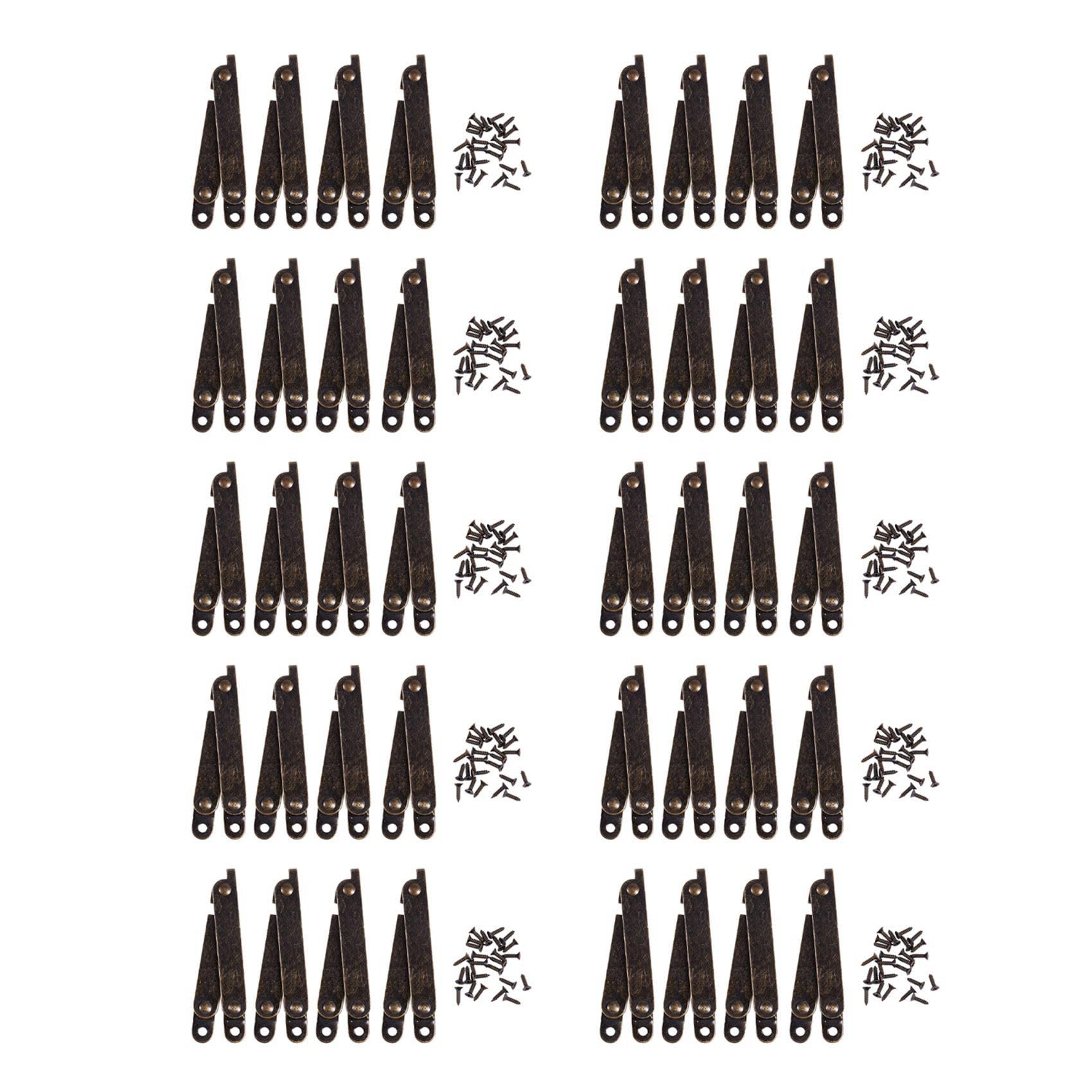 Jnchdghwa Bronze Tone Furniture Box Rotatable Folding Lid Support Hinge 40Pcs