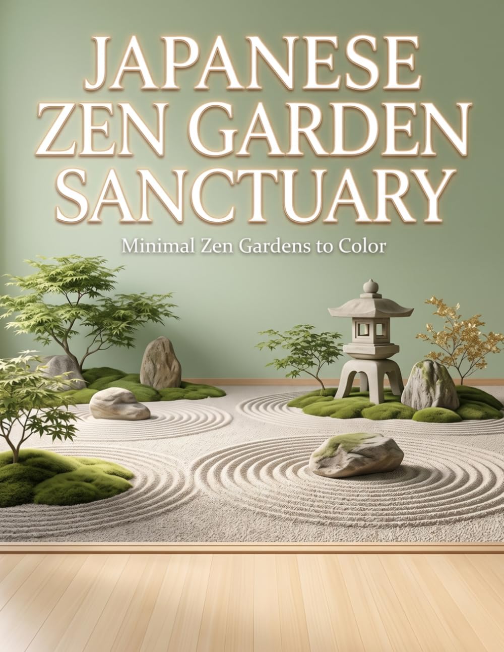 Japanese Zen Garden Sanctuary: 35 Serene Zen Gardens to Color: 70 Pages of Minimal Beauty & Inner Peace | Book 8 of 10 (Healing Sanctuary Collection)